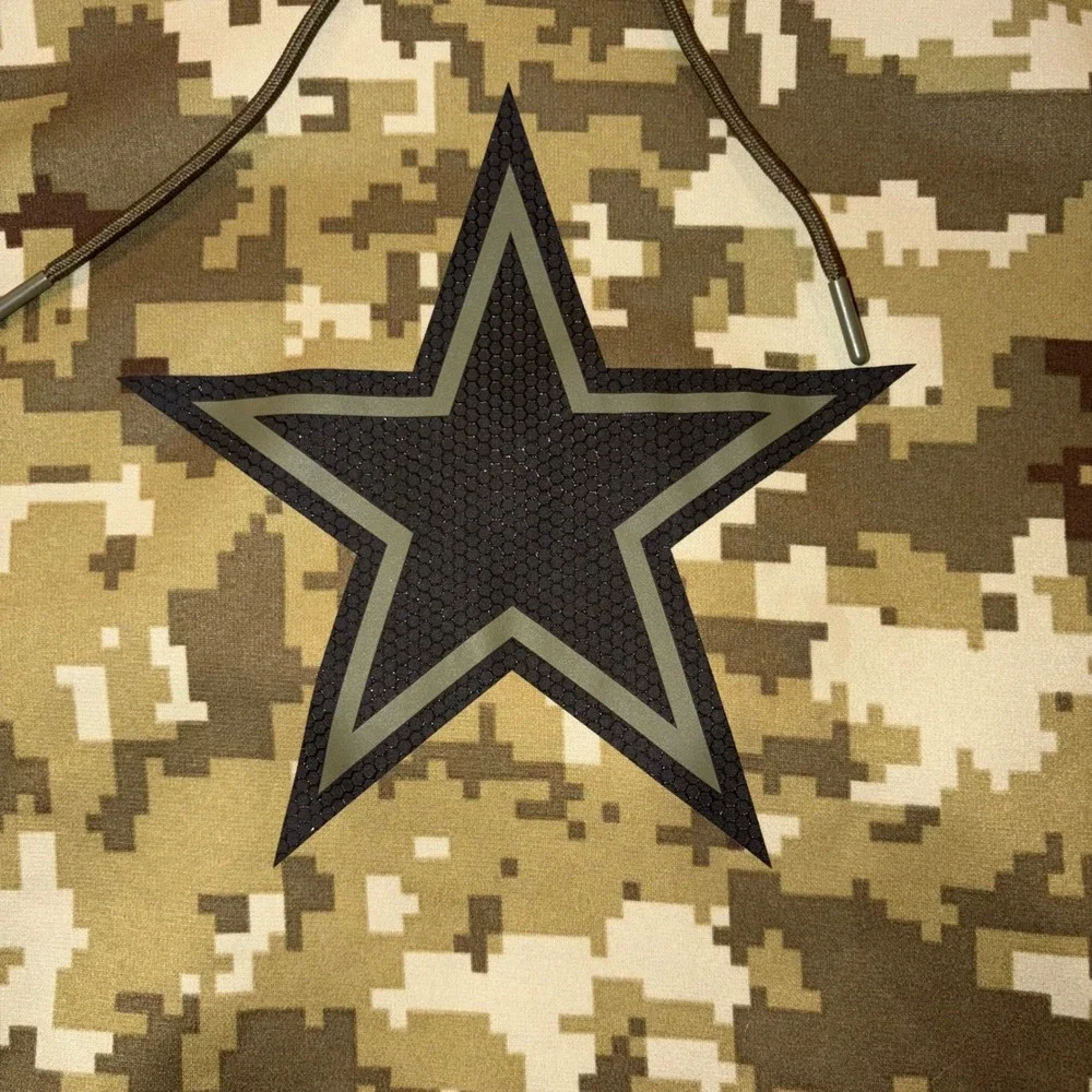Nike Dallas Cowboys Salute to Service Digital Camo Hoodie Mens‎ Medium NFL Star